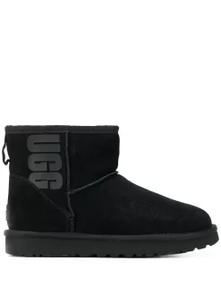 Women UGG Logo Print Ankle Boots