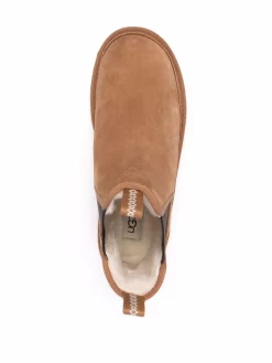 Men UGG Debossed-logo Shearling Ankle Boots 9 Men UGG Debossed-logo Shearling Ankle Boots -Ugg 17227621 34985919 1000