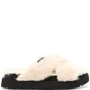 Women UGG Fuzz Sugar Cross Slides -Ugg 17332421 36652422 1000