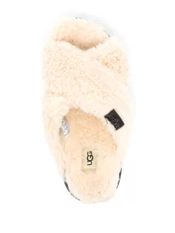Women UGG Fuzz Sugar Cross Slides -Ugg 17332421 36652425 1000