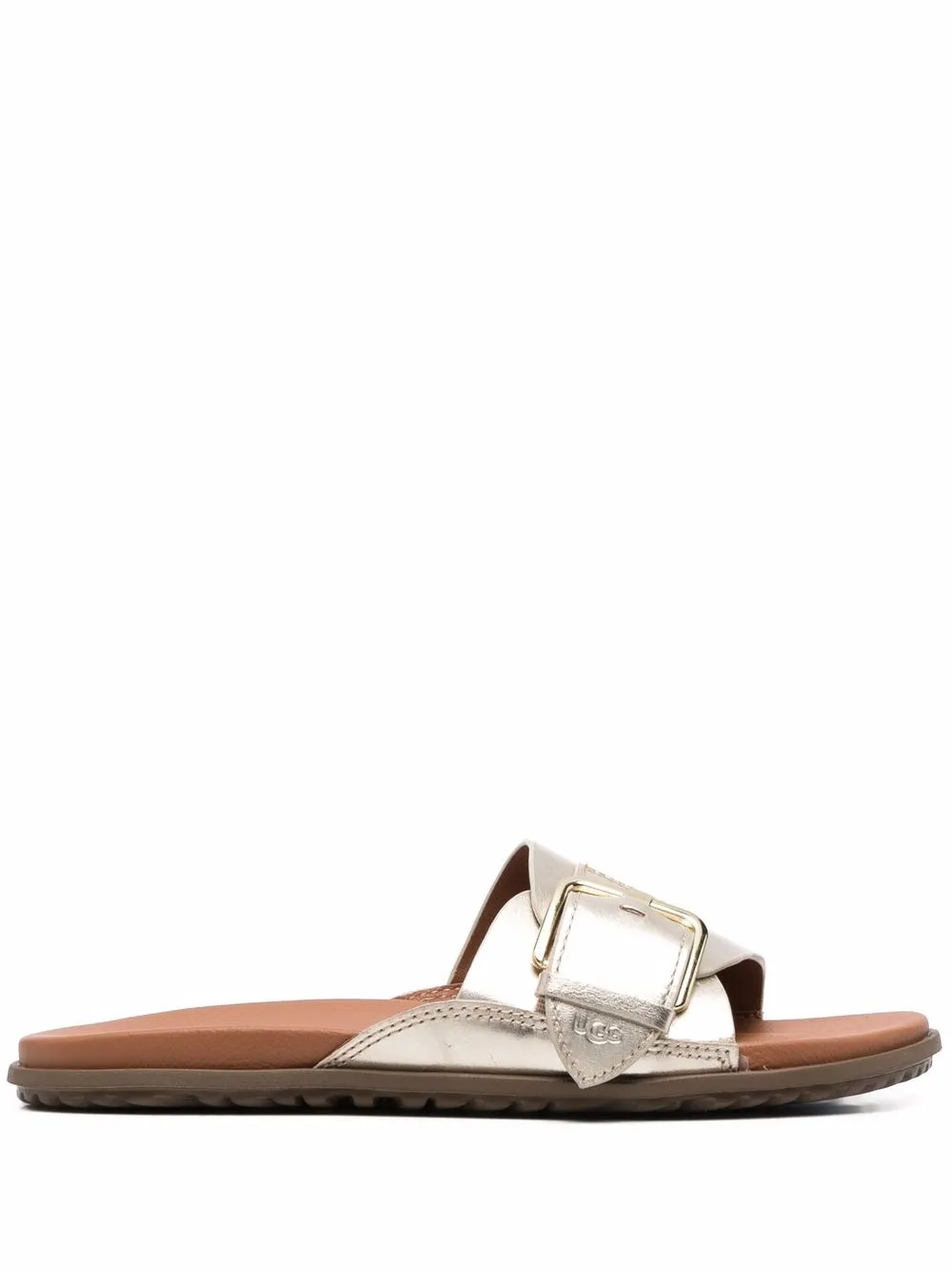 Women UGG Buckled Metallic Sandals 3 Women UGG Buckled Metallic Sandals