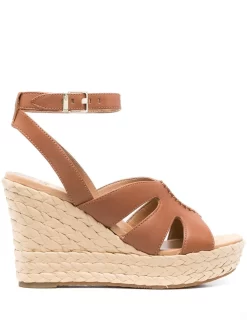 Women UGG Braided-wedge Heeled Sandals