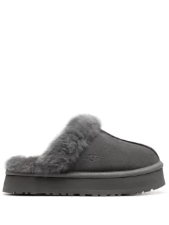 Women UGG Disquette Shearling Platform Slippers