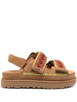 Women UGG Suede Touch-strap Sandals