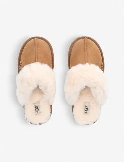 Ugg Cozy II Suede And Sheepskin Slippers 5-11 Years 7 Ugg Cozy II Suede And Sheepskin Slippers 5-11 Years -Ugg 5121 10004 2584730209 BROWN ALT02