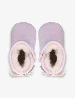 Ugg Jesse Bow II Suede Boots 0-12 Months -Ugg R03706897 PALEPINK ALT02