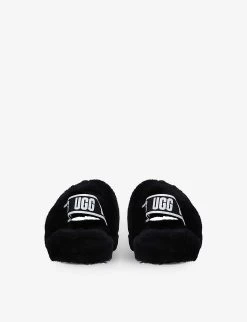 Ugg Fluff Yeah Sheepskin Slides 6-10 Years 9 Ugg Fluff Yeah Sheepskin Slides 6-10 Years -Ugg R03809672 BLACK ALT03
