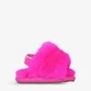 Ugg Fluff Yeah Sheepskin Slides 0-12 Months -Ugg R03850323 FUCHSIA M