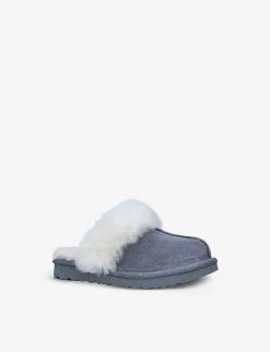 Ugg Cozy II Suede And Sheepskin Slippers 4-10 Years -Ugg R03955872 GREY ALT02