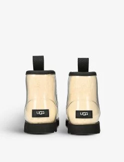 Ugg Classic Clear Mini II PVC And Shearling Boots 6-10 Years 9 Ugg Classic Clear Mini II PVC And Shearling Boots 6-10 Years -Ugg R03955875 BEIGECOMB ALT03