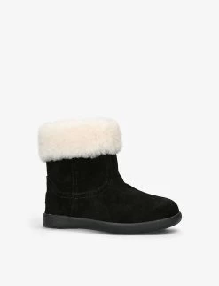 Ugg Jorie II Suede And Sheepskin Boots 2-7 Years -Ugg R03955887 BLACK ALT02