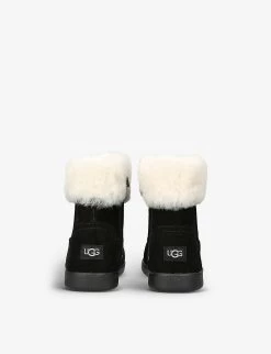 Ugg Jorie II Suede And Sheepskin Boots 2-7 Years -Ugg R03955887 BLACK ALT03