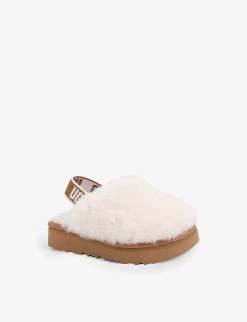 Ugg Fluff Yeah Sheepskin Clogs 2-3 Years -Ugg R03955897 BEIGE ALT02
