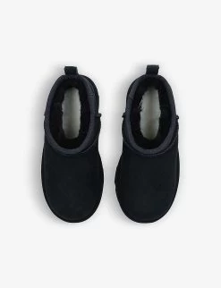 Ugg Classic Ultra Mini Sheepskin Ankle Boots 7-10 Years -Ugg R03955901 BLACK ALT01