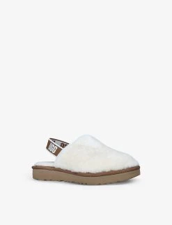 Ugg Fluff Yeah Sheepskin Clogs 6-10 Years -Ugg R03955907 BEIGE ALT02