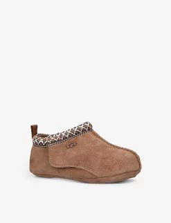 Ugg Tasman Shearling-lined Suede Slippers 0-6 Months 8 Ugg Tasman Shearling-lined Suede Slippers 0-6 Months -Ugg R04113168 BROWN ALT02