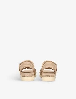 Ugg Goldenstar Logo-embossed Strappy Suede Sandals 6-9 Years -Ugg R04120206 CREAM ALT03