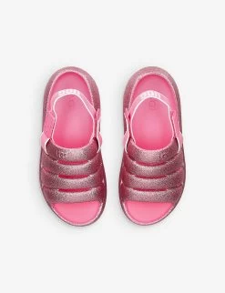 Ugg Sport Yeah Glitter-embellished Rubber Sandals 7-10 Years 7 Ugg Sport Yeah Glitter-embellished Rubber Sandals 7-10 Years -Ugg R04120208 PINK ALT01