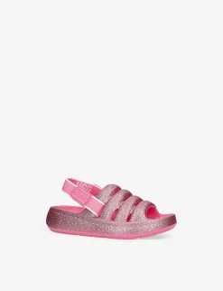 Ugg Sport Yeah Glitter-embellished Rubber Sandals 7-10 Years 8 Ugg Sport Yeah Glitter-embellished Rubber Sandals 7-10 Years -Ugg R04120208 PINK ALT02