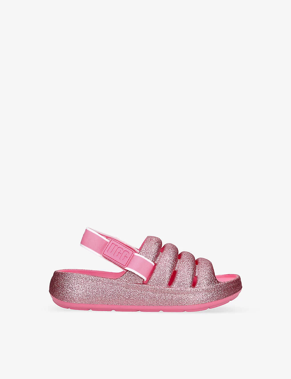 Ugg Sport Yeah Glitter-embellished Rubber Sandals 7-10 Years 3 Ugg Sport Yeah Glitter-embellished Rubber Sandals 7-10 Years