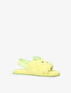 Ugg Fluff Yeah Pineapple Recycled-polyester Sandals 2-7 Years 8 Ugg Fluff Yeah Pineapple Recycled-polyester Sandals 2-7 Years -Ugg R04120209 YELLOW ALT02