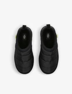 Ugg Tasman Logo-patch Recycled-polyester Outdoor Slippers 3-9 Years -Ugg R04120212 BLACK ALT01