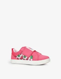 Ugg Rennon Watermelon Low-top Leather Trainers 2-7 Years -Ugg R04120216 PINK ALT02