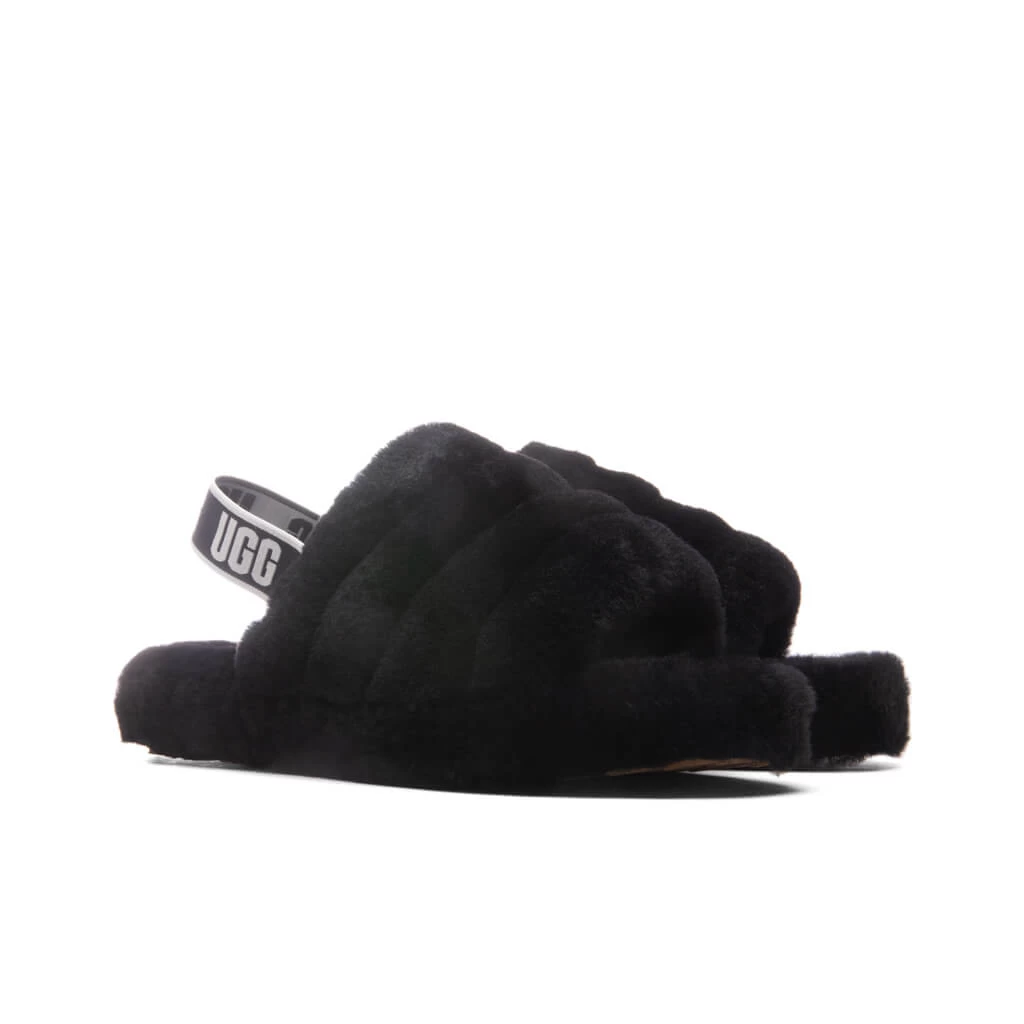 Ugg Kids Fluff Yeah Slide - Black 5 Ugg Kids Fluff Yeah Slide - Black - Image 3