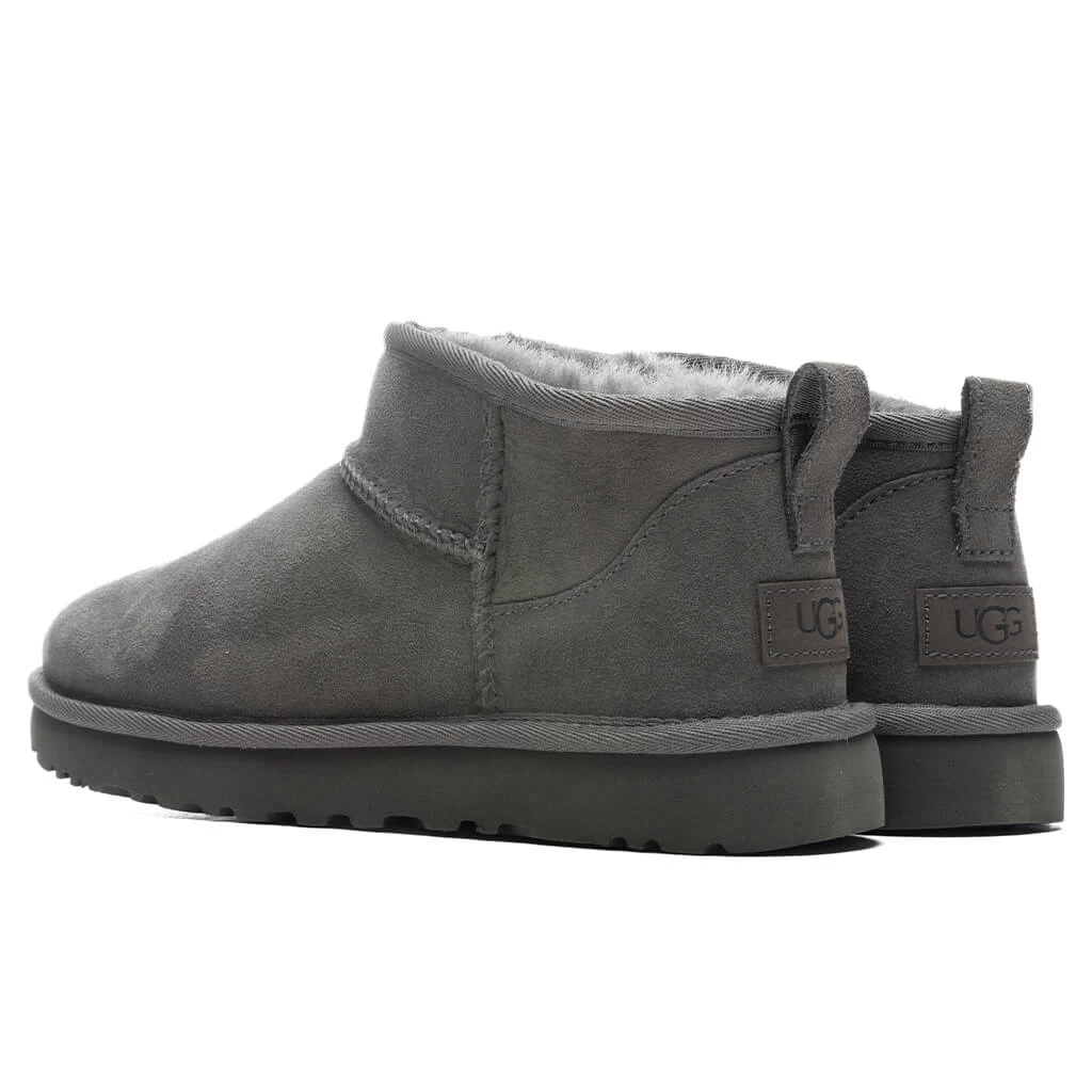 Ugg Women's Classic Ultra Mini Boot - Grey 5 Ugg Women's Classic Ultra Mini Boot - Grey - Image 3