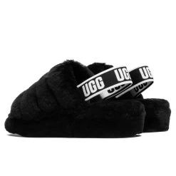 Ugg Women's Fluff Yeah Slide - Black 8 Ugg Women's Fluff Yeah Slide - Black -Ugg UGG Women s Fluff Yeah Slide Black 1095119 BLK 12 05 2020 01 2