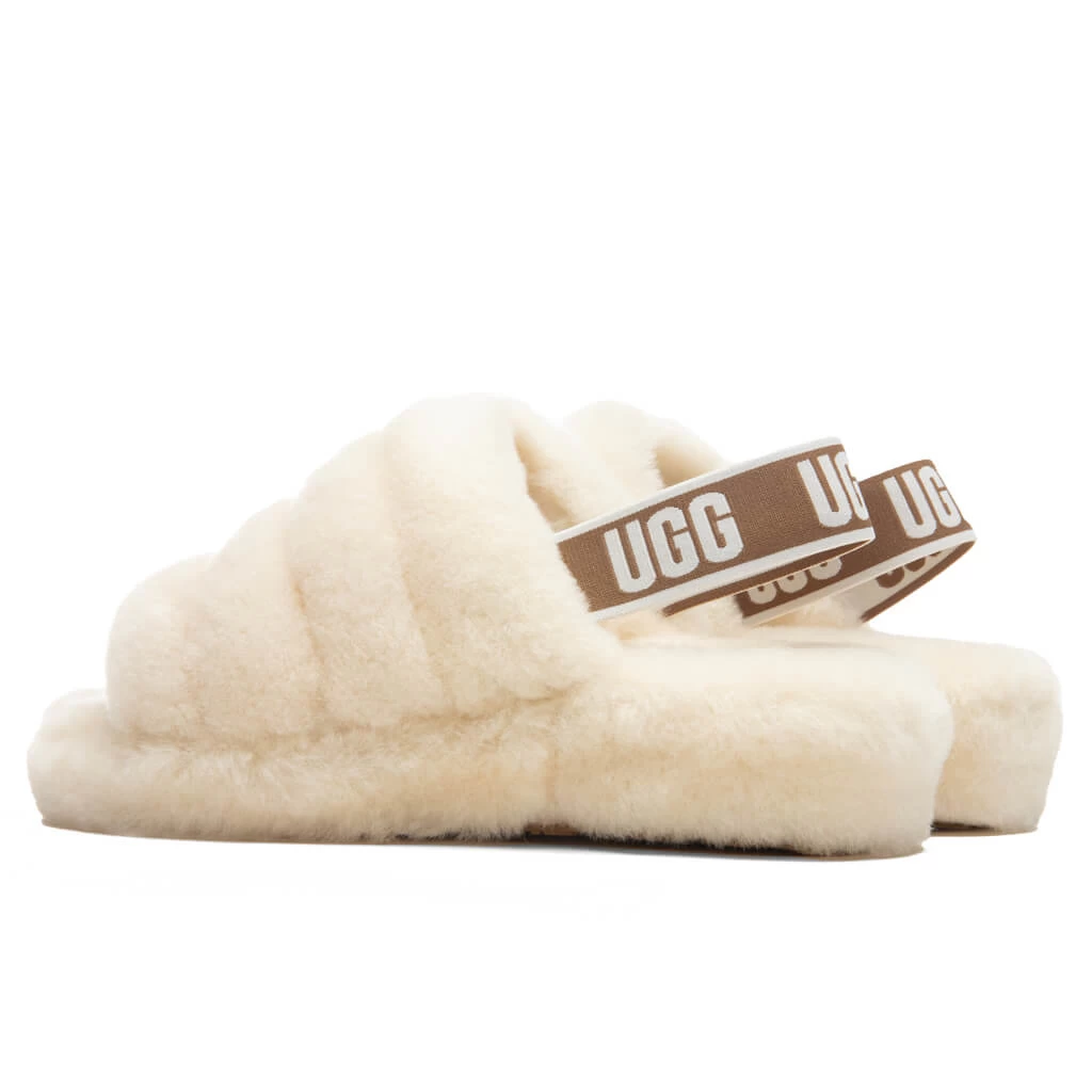 Ugg Women's Fluff Yeah Slide - Natural 5 Ugg Women's Fluff Yeah Slide - Natural - Image 3