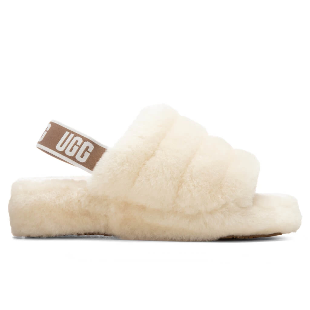Ugg Women's Fluff Yeah Slide - Natural 3 Ugg Women's Fluff Yeah Slide - Natural