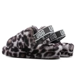 Ugg Women's Fluff Yeah Slide Panther Print - Stormy Grey 8 Ugg Women's Fluff Yeah Slide Panther Print - Stormy Grey -Ugg UGG Women s Fluff Yeah Slide Panther Print Stormy Grey 1120903 SYGR 11 06 2021 01 3