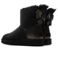 Ugg Women's Mini Bailey Bow Glitz Boot - Black -Ugg UGG Women s Mini Bailey Bow Glitz Boot Black 1120881 BLK 11 05 2021 01 3