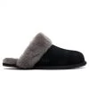 Ugg Women's Scuffette II Slipper - Black/Grey -Ugg UGG Women s Scuffette II Slipper Black Grey 1106872 BCGR 01 23 2021 01
