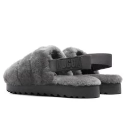 Ugg Women's Super Fluff Slipper - Charcoal -Ugg UGG Women s Super Fluff Slipper Charcoal 1121751 CHRC 11 06 2021 01 4