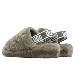 Ugg Women's Fluff Yeah Slide - Burnt Olive -Ugg UGG Womens Fluff Yeah Slide Burnt Olive 1095119 BTOL 12 27 2020 01 4