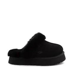 Womens UGG® Disquette Platform Clog - Black