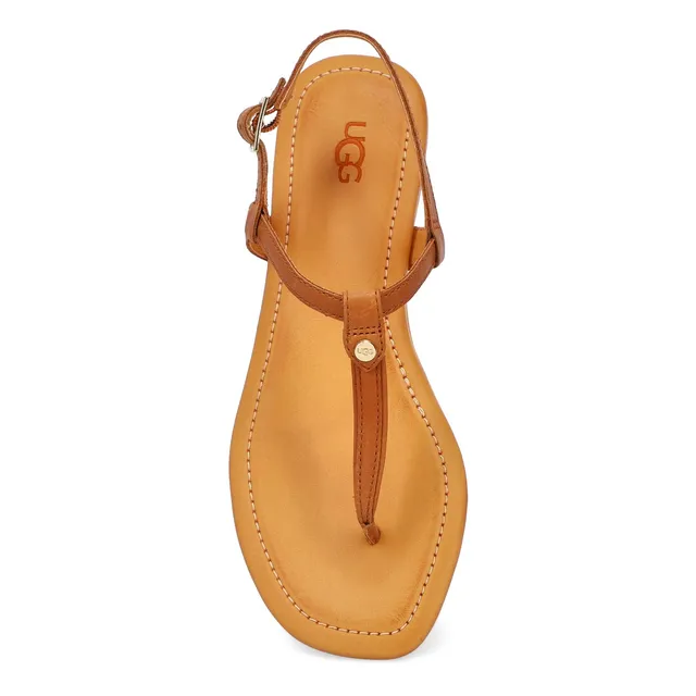 Ugg Womens Madeena Thong Sandal - Tan 4 Ugg Womens Madeena Thong Sandal - Tan - Image 2