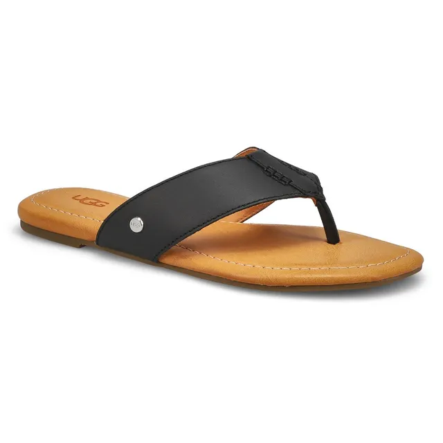 Ugg Womens Carey Flip Thong Sandal - Black 3 Ugg Womens Carey Flip Thong Sandal - Black