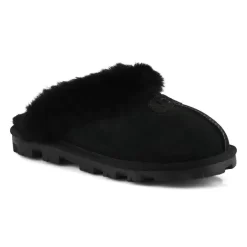 Ugg Womens Coquette Sheepskin Slipper - Black